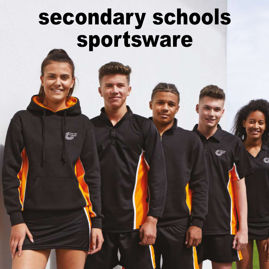 Secondary schools sportswear